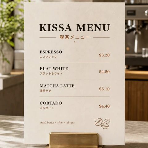 Café-Menü