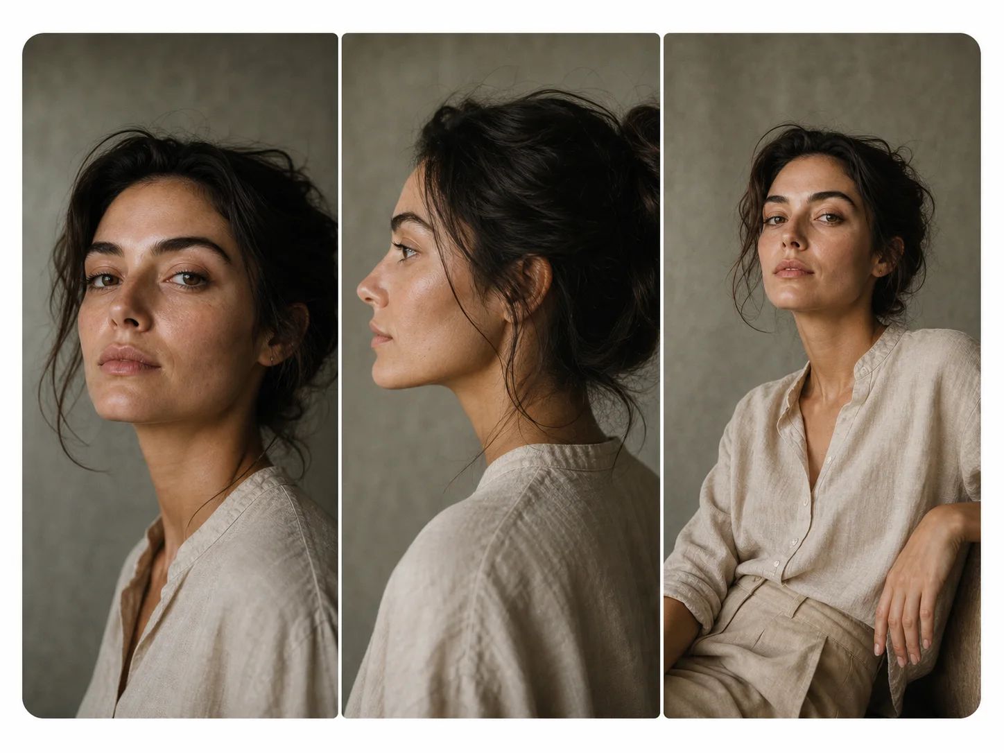 Consistent portrait views generated from one reference photo
