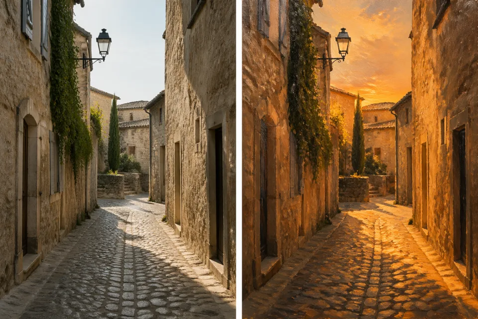 Photo restyled into a new look with Video Studio AI