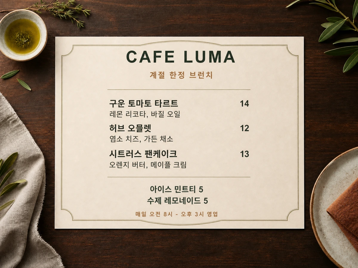 Menu ristorante tradotto in spagnolo mantenendo il layout