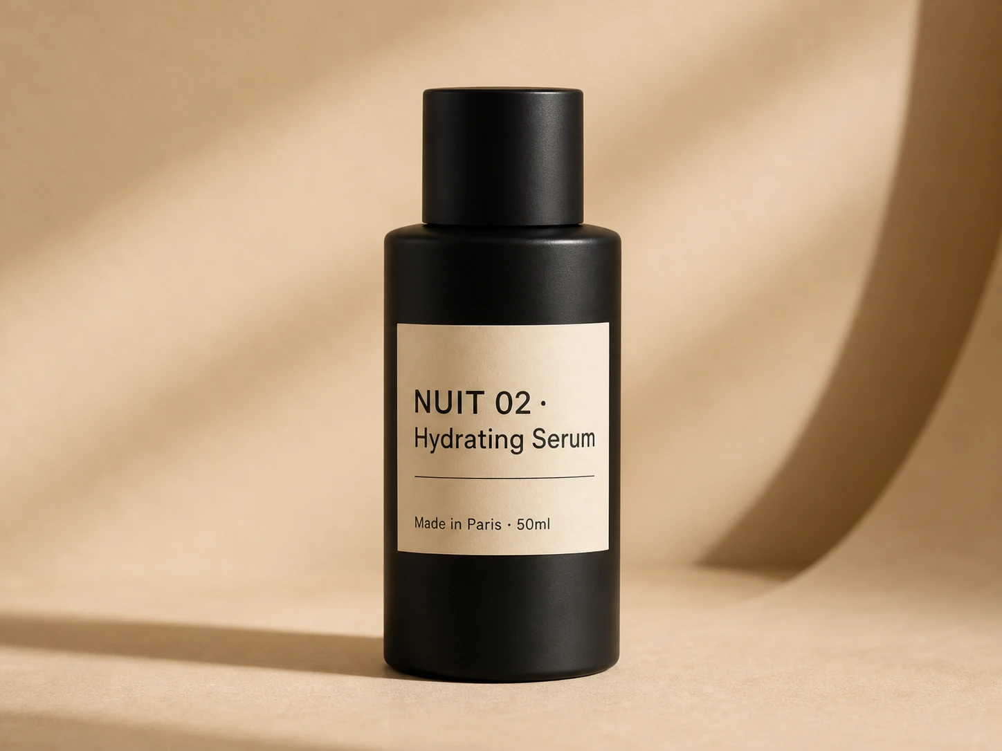 Nano Banana 2 skincare product packaging mockup example