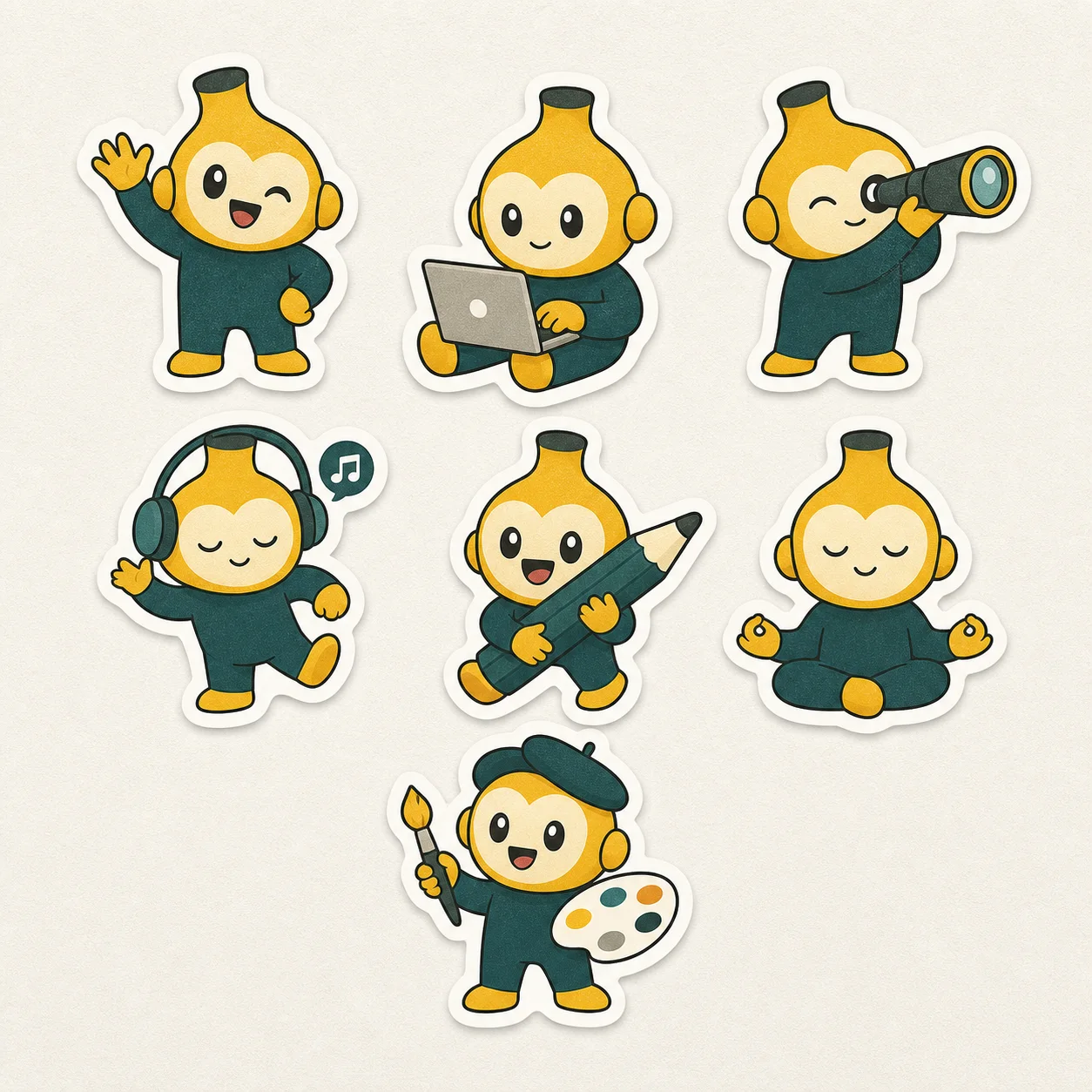 Nano Banana Pro sticker pack design example