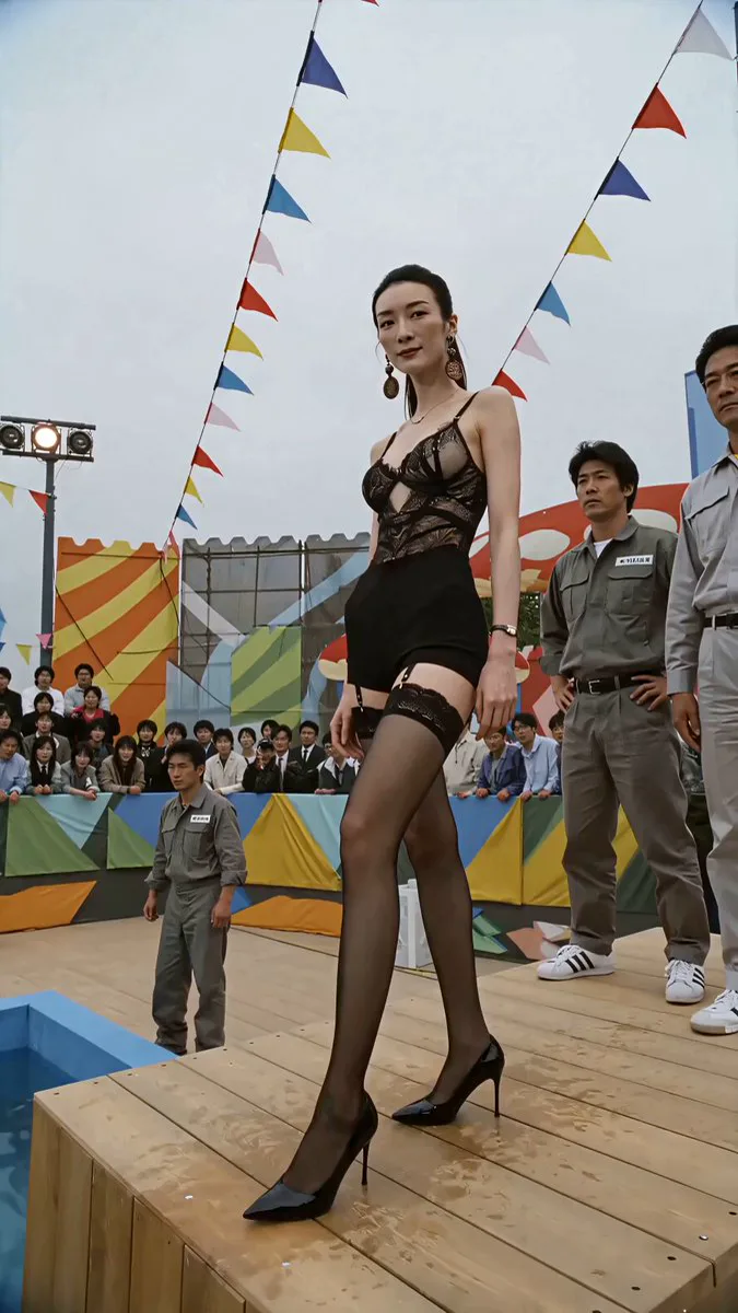 Seedance 2.0 video preview showing 1980s retro japanese game show challenge