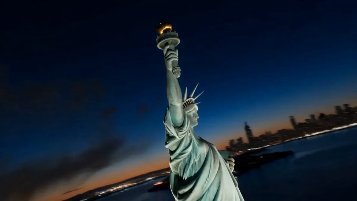 Seedance 2.0 video preview showing america 250th anniversary celebration drone show