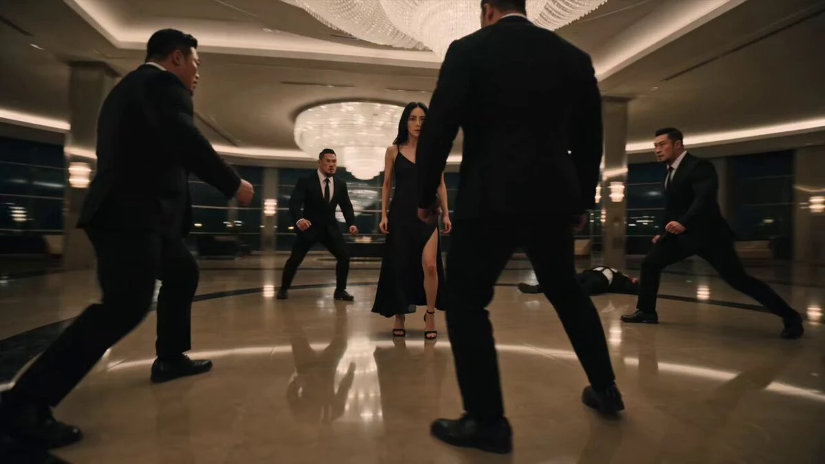 Asian Female Assassin Action Scene Seedance 2.0 video prompt preview