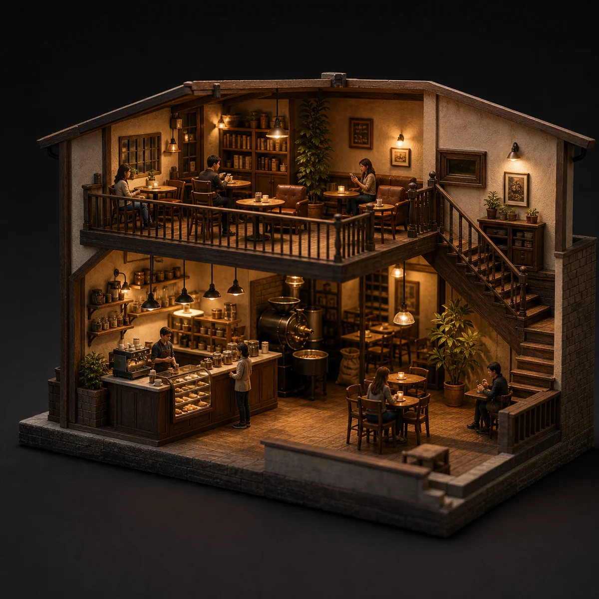 Miniature coffee shop