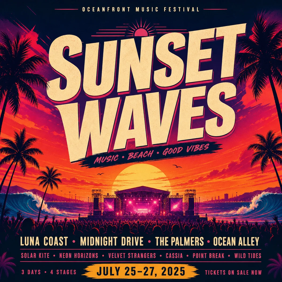 Music festival poster
