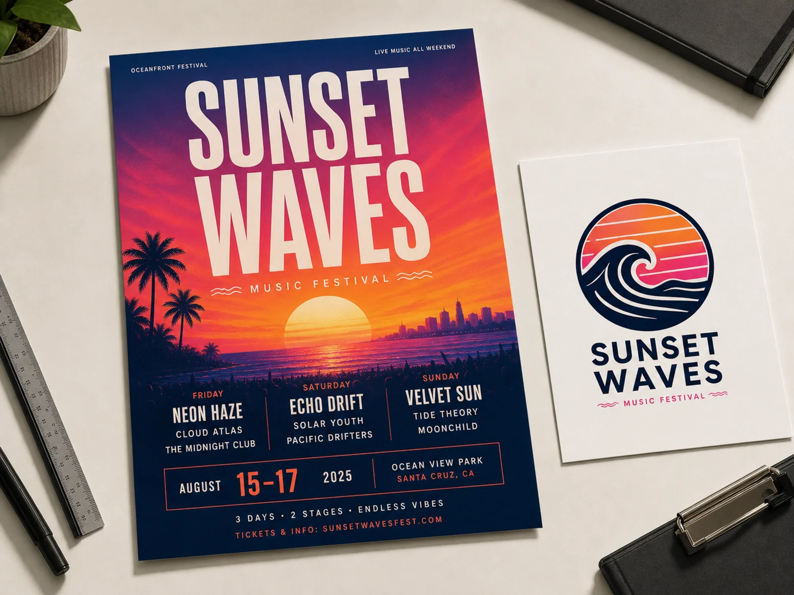 Poster and logo layout generated by Video Studio AI with Seedream 4.5