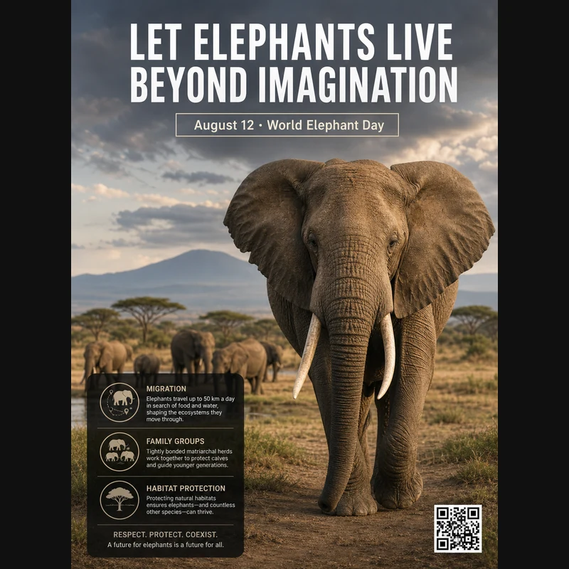 Elephant science poster