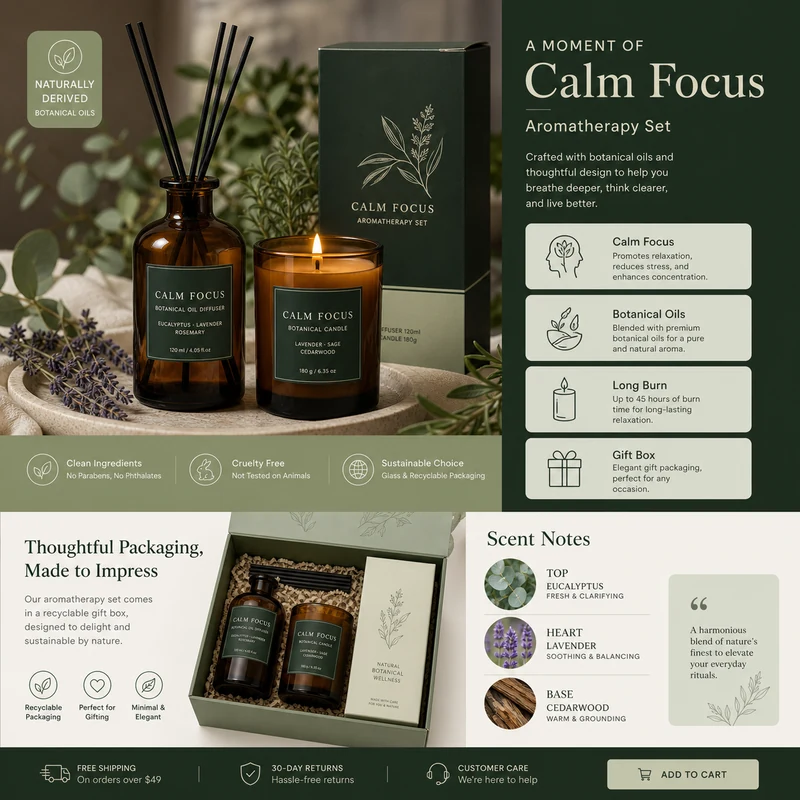 Aromatherapy detail page